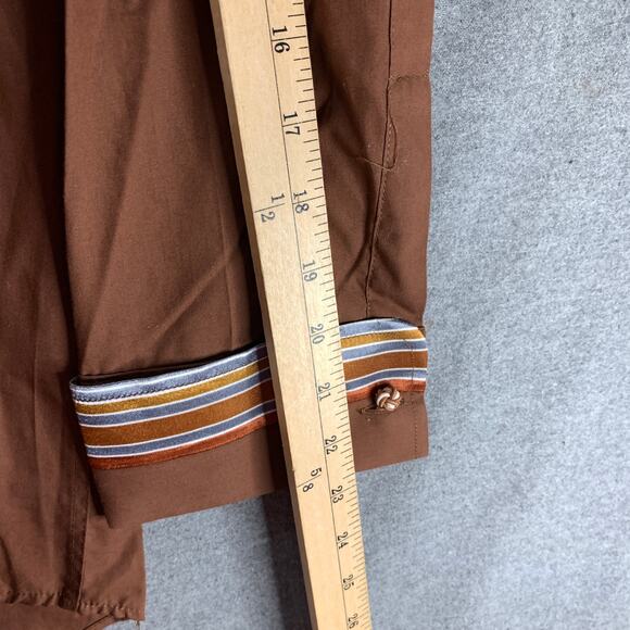 Kani Gold Button Up Brown Shirt Adult Extra Large Shirt Mens - Picture 5 of 6
